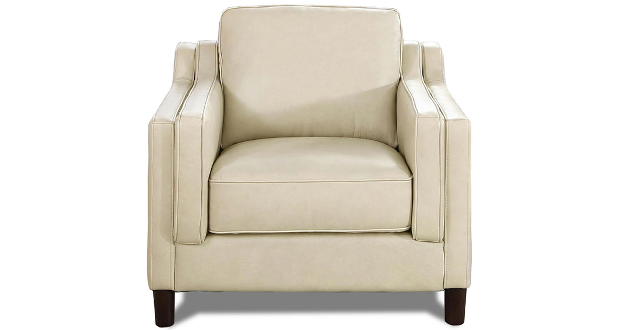 Bella Leather Sofa Collection, Ivory White